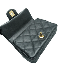 Load image into Gallery viewer, Chanel Classic Flap Leather Shoulder Bag Black
