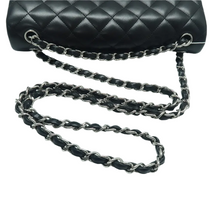 Load image into Gallery viewer, Chanel Classic Flap Jumbo Leather Shoulder Bag Black
