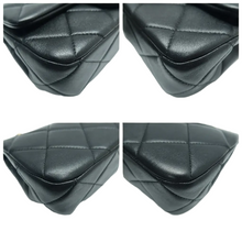 Load image into Gallery viewer, Chanel Classic Flap Leather Shoulder Bag Black
