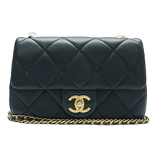Load image into Gallery viewer, Chanel Classic Flap Leather Shoulder Bag Black
