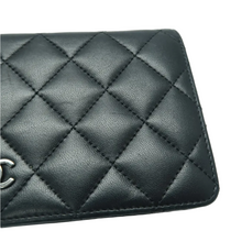 Load image into Gallery viewer, CHANEL Leather Wallet Black
