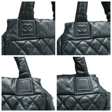 Load image into Gallery viewer, CHANEL Coco Cocoon Leather Tote Bag Black
