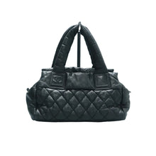 Load image into Gallery viewer, CHANEL Coco Cocoon Leather Tote Bag Black
