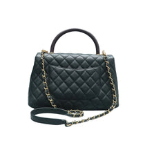 Load image into Gallery viewer, CHANEL Coco Handle Leather Satchel Bag Balck
