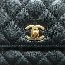 Load image into Gallery viewer, Chanel Coco Handle Leather Satchel Bag Black
