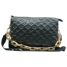 Load image into Gallery viewer, Louis Vuitton Coussin BB Lambskin Embossed Monogram Shoulder Bag Black
