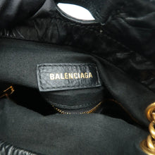 Load image into Gallery viewer, BALENCIAGA Crush Leather Shoulder Bag Black
