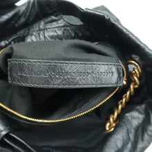 Load image into Gallery viewer, BALENCIAGA Crush Leather Shoulder Bag Black
