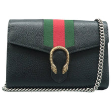 Load image into Gallery viewer, Gucci Web Small Dionysus Calfskin Shoulder Bag Black
