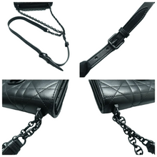 Load image into Gallery viewer, Christian Dior Dior Caro Leather Shoulder Bag Black
