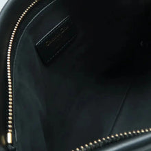 Load image into Gallery viewer, DIOR Embossed Logo Calfskin Leather Zip Clutch Black
