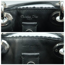 Load image into Gallery viewer, CHRISTIAN DIOR Diorissimo Metallic Tweed Satchel Bag Black
