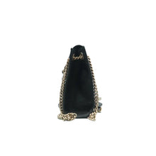 Load image into Gallery viewer, Gucci Emily Medium GG Guccissima Patent Leather Chain Shoulder Bag Black
