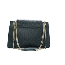 Load image into Gallery viewer, Gucci Emily Medium GG Guccissima Patent Leather Chain Shoulder Bag Black
