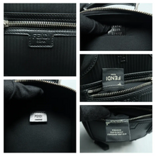 Load image into Gallery viewer, FENDI Zip Around Leather Satchel Bag Black
