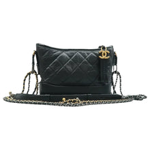 Load image into Gallery viewer, CHANEL Gabrielle  Quilted Leather Shoulder Bag Black
