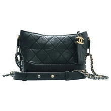 Load image into Gallery viewer, CHANEL Gabrielle  Leather Shoulder Bag Black
