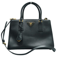 Load image into Gallery viewer, Prada Galleria Leather Satchel Bag Black
