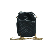 Load image into Gallery viewer, Gucci GG Marmont mini Bucket Bag Black
