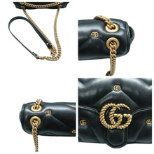 Load image into Gallery viewer, GG Marmont Leather Shoulder Bag Black
