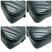 Load image into Gallery viewer, GUCCI GG Marmont Leather Shoulder Bag Black
