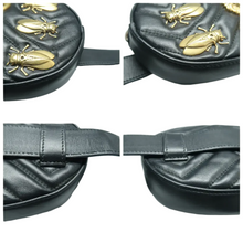 Load image into Gallery viewer, Gucci GG Marmont Leather Belt Bag Black

