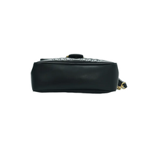 Load image into Gallery viewer, GUCCI GG Marmont Leather Satchel Bag Black
