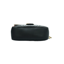 Load image into Gallery viewer, GUCCI GG Marmont Leather Satchel Bag Black
