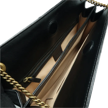 Load image into Gallery viewer, Gucci GG Marmont Leather Shoulder Bag Black
