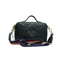 Load image into Gallery viewer, GUCCI GG Marmont Leather Satchel Bag Black
