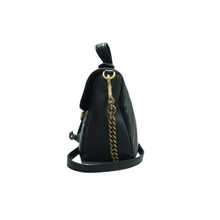 Load image into Gallery viewer, GUCCI GG Marmont Leather Satchel Bag Black
