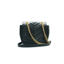 Load image into Gallery viewer, GUCCI GG Marmont Leather Shoulder Bag Black
