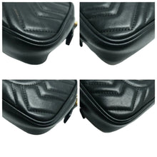 Load image into Gallery viewer, GUCCI GG Marmont Leather Shoulder Bag Black
