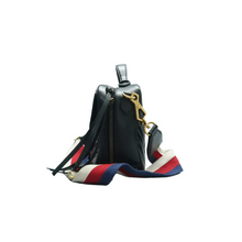 Load image into Gallery viewer, GUCCI GG Marmont Leather Satchel Bag Black
