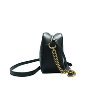 Load image into Gallery viewer, GUCCI GG Marmont Leather Shoulder Bag Black

