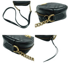 Load image into Gallery viewer, GUCCI GG Marmont Leather Shoulder Bag Black
