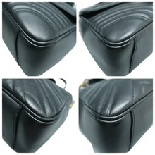 Load image into Gallery viewer, Gucci GG Marmont Top Handle Shoulder Bag Black
