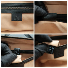 Load image into Gallery viewer, Gucci Sylvie Web Small GG Marmont Calfskin Matelasse Top Handle Shoulder Bag Black
