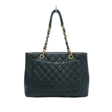 Load image into Gallery viewer, CHANEL Grand Shopping Leather Shoulder Bag Black
