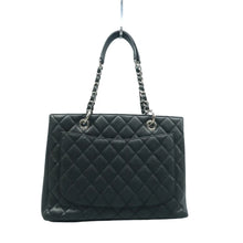 Load image into Gallery viewer, CHANEL GST Grand shopping Quilted Leather Tote Bag Black
