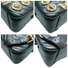 Load image into Gallery viewer, Gucci GG Marmont Leather Backpack Bag Black
