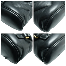 Load image into Gallery viewer, Gucci GG Marmont Leather Backpack Bag Black
