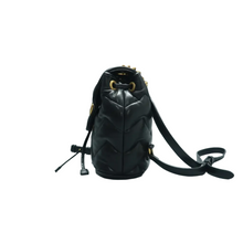 Load image into Gallery viewer, Gucci GG Marmont Leather Backpack Bag Black
