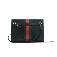 Load image into Gallery viewer, GUCCI Kingsnake Leather Shoulder Bag Black
