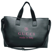 Load image into Gallery viewer, Gucci Coated Canvas Large Logo Tote Black
