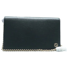 Load image into Gallery viewer, GUCCI Leather Shoulder Bag Black
