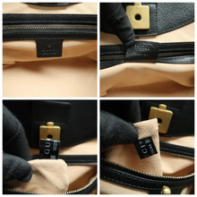 Load image into Gallery viewer, GUCCI Totem Leather Satchel Bag Black
