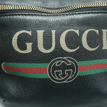 Load image into Gallery viewer, GUCCI PRINT Leather Belt Bag Black
