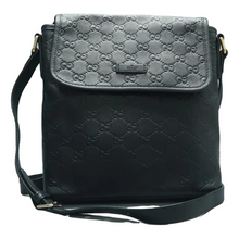 Load image into Gallery viewer, GUCCI Leather Shoulder Bag Black
