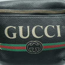 Load image into Gallery viewer, GUCCI Leather Belt Bag Black
